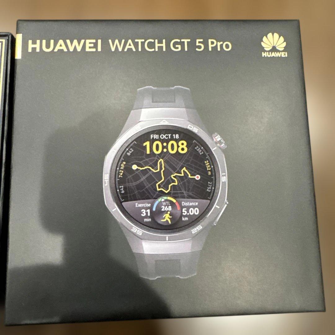 HUAWEI WATCH GT 5 Pro ブラック 距離計】 ファーウェイ WATCH GT 5 Pro ブラック ゴルフ 距離測定器