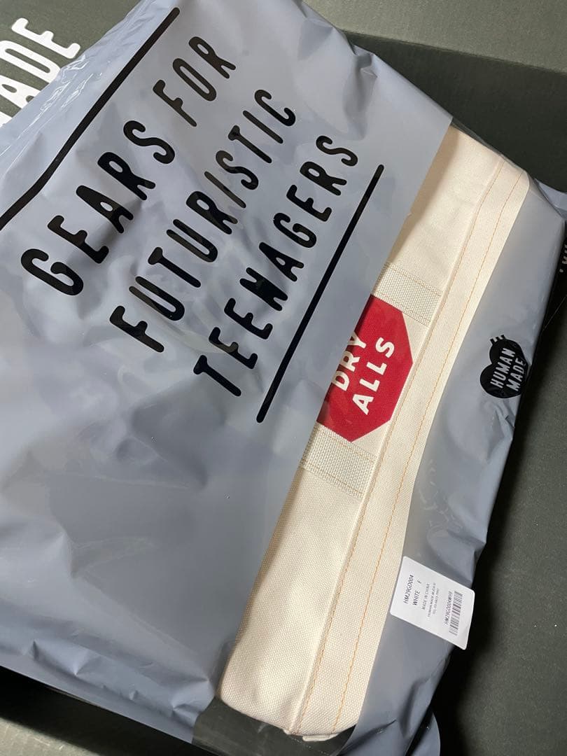 バッグ HUMAN MADE Canvas Tote Large \"White\"