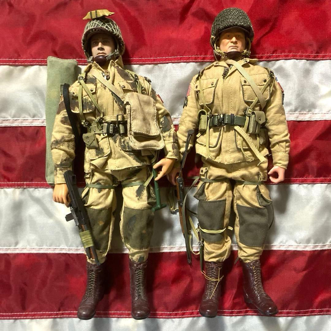 ドラゴンモデルズ1/6米陸軍第82空挺師団トム先遣部隊員&デァニー軍曹2体セット 1/35 WW.II アメリカ陸軍 第101空挺師団兵 冬季装備 (バストーニュ1944