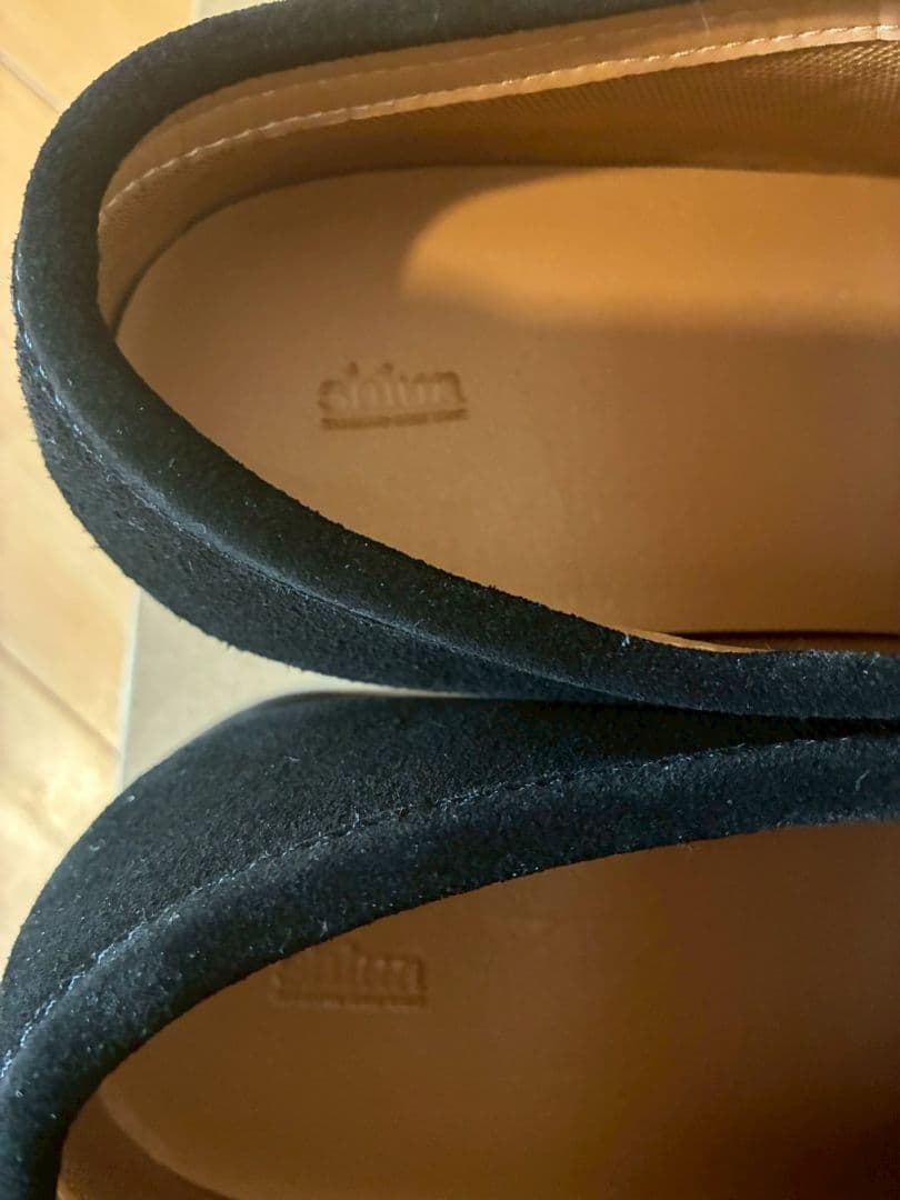 Shiun BLACK SUEDE MOCCASIN シウン M - メルカリ