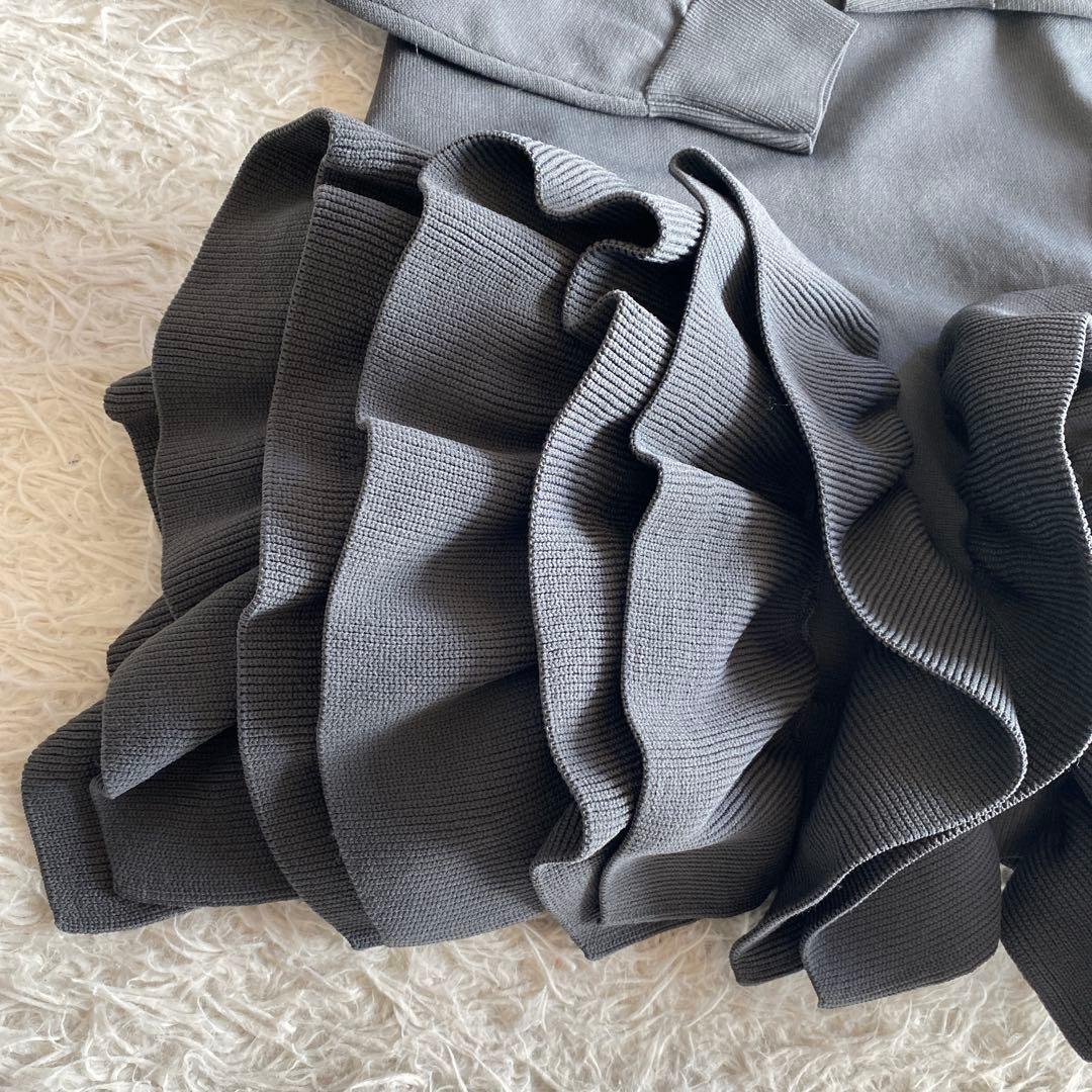 HIAND Ruffled-Hem Polo Dress - メルカリ