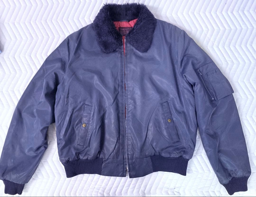 MA-1 フライトジャケット 古着 古着 民間品 ME-S MA-1タイプ 中綿入り ミリタリー フライトジャケット