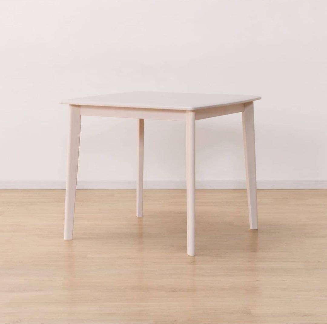 ダイニングテーブル (アルナス DF 80 WW) ホワイトウォッシュ 楽天市場】ダイニングテーブル (アルナスDF 80) 幅80cm ニトリ 【玄関