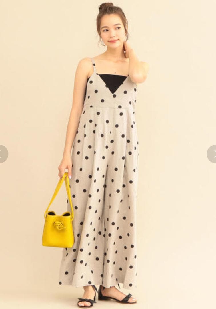 BEAUTY&YOUTH リネンドットキャミソールサロペット BEAUTY&YOUTH UNITED ARROWS（ビューティーアンドユースユナイテッド