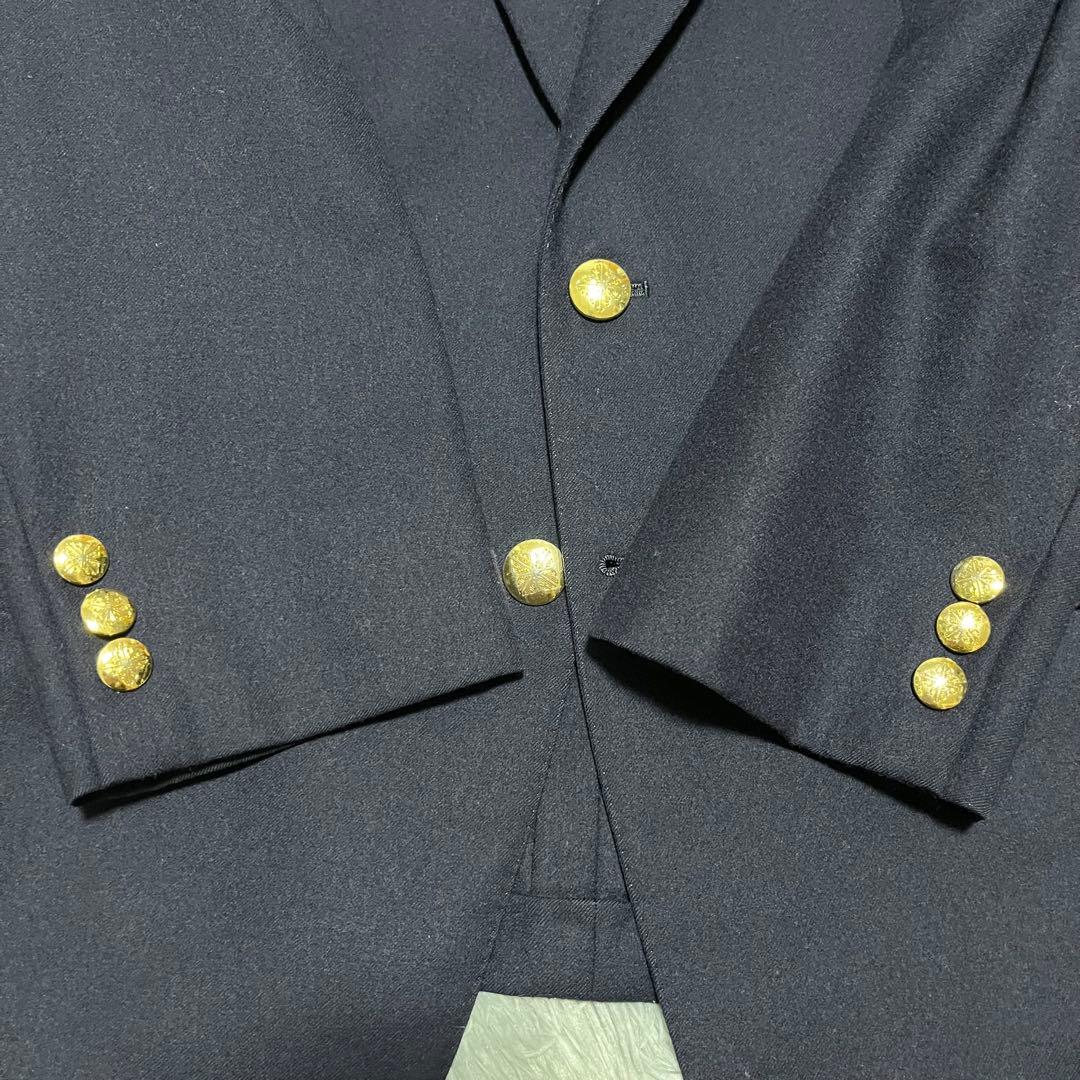 美品】HARDY AMIES 紺ブレ 2釦 金ボタン ブレザー テーラード - メルカリ