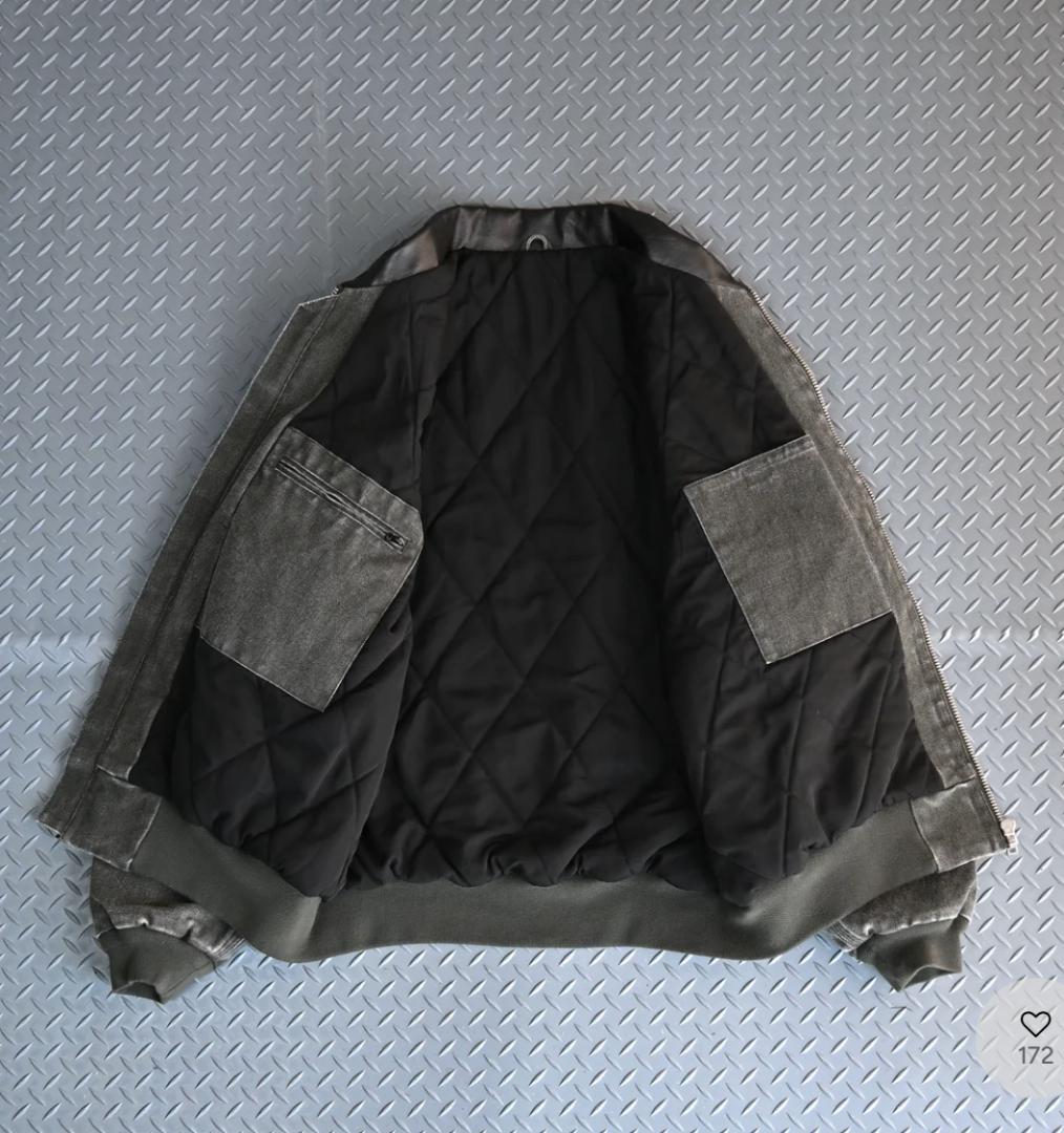 L2139 レザーカラーデトロイトジャケット L（beige）地底人ONLINE