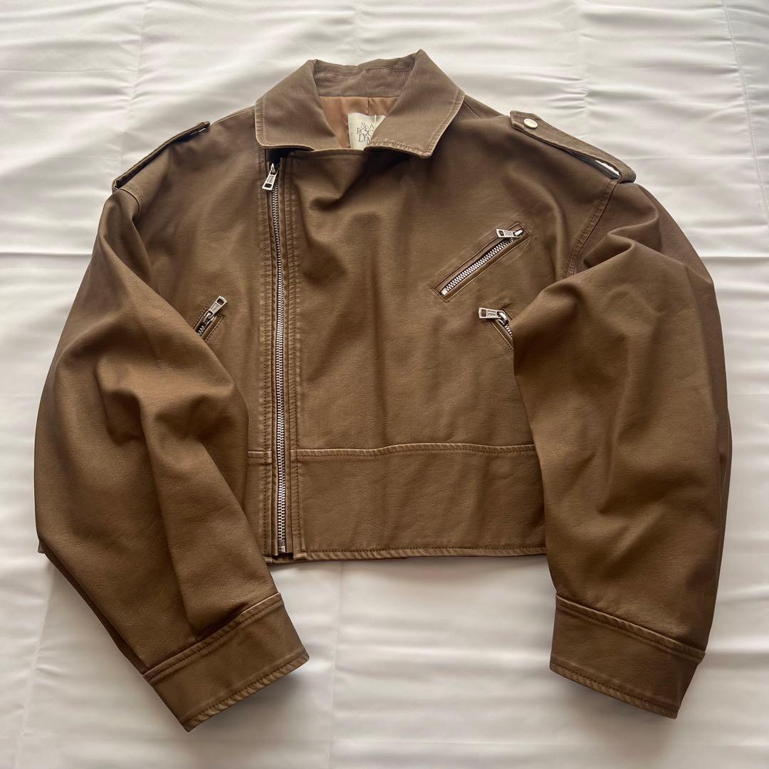 新品未使用☆SeaRoomLynn vintage ecoレザーライダース - メルカリ
