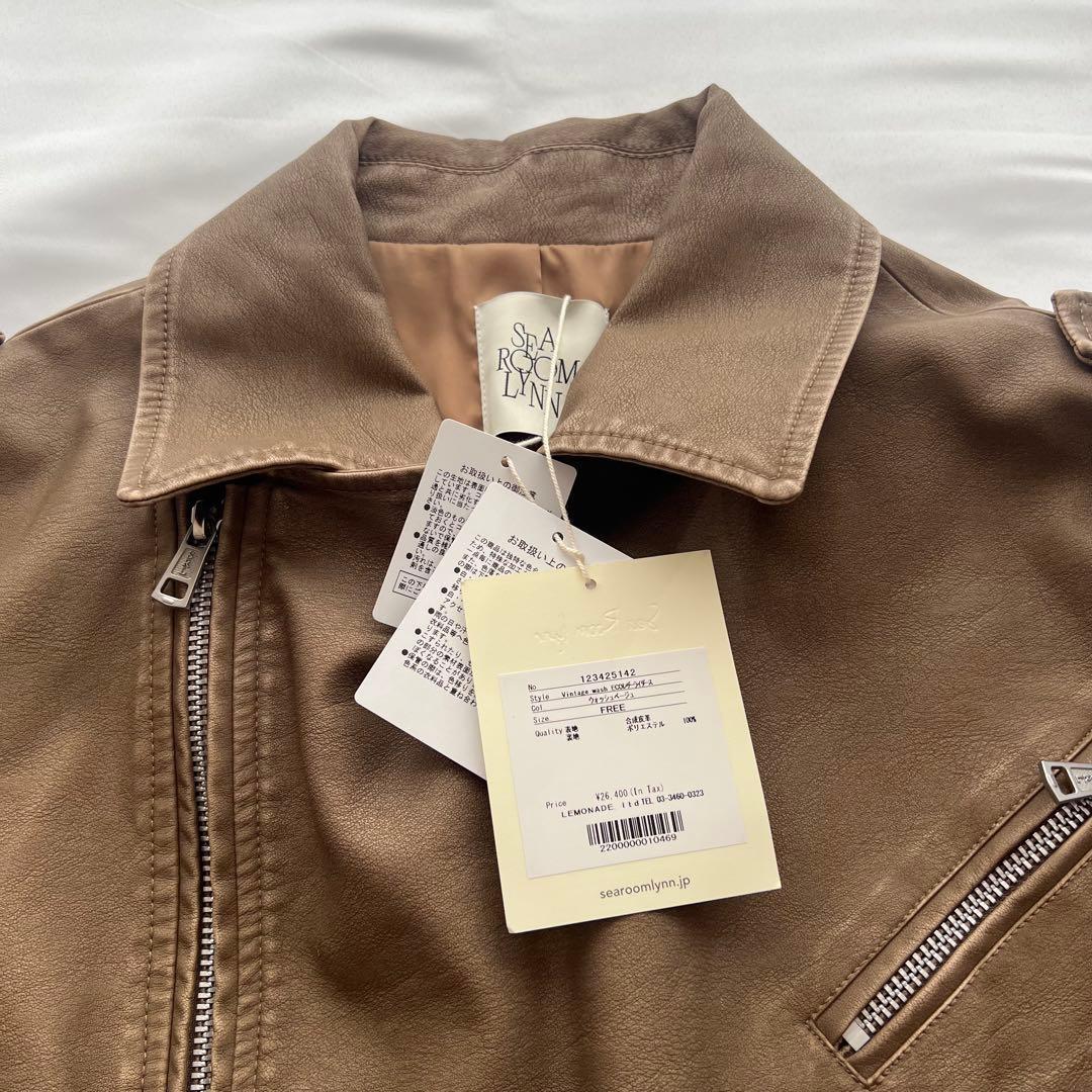 新品未使用☆SeaRoomLynn vintage ecoレザーライダース - メルカリ