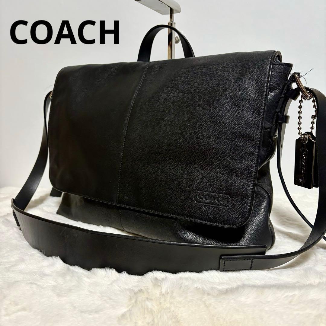 【美品】コーチ　トンプソンメッセンジャーバック70313 ブラック2way 楽天市場】【バッグ】COACH コーチ トンプソン レザー スリム