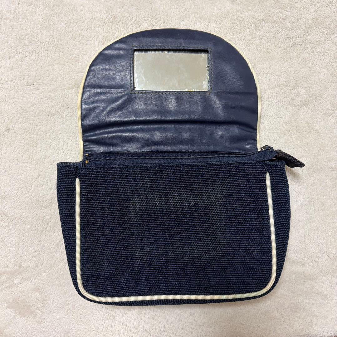 Christian Dior ネイビー ポーチ - メルカリ
