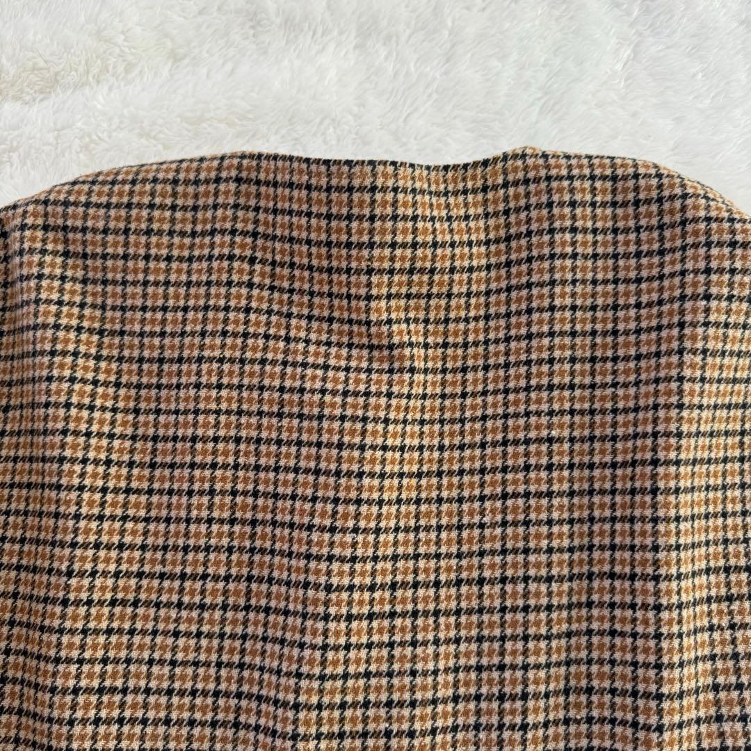 ローレンラルフローレン ケープコート ポンチョ 千鳥柄 グレンチェック