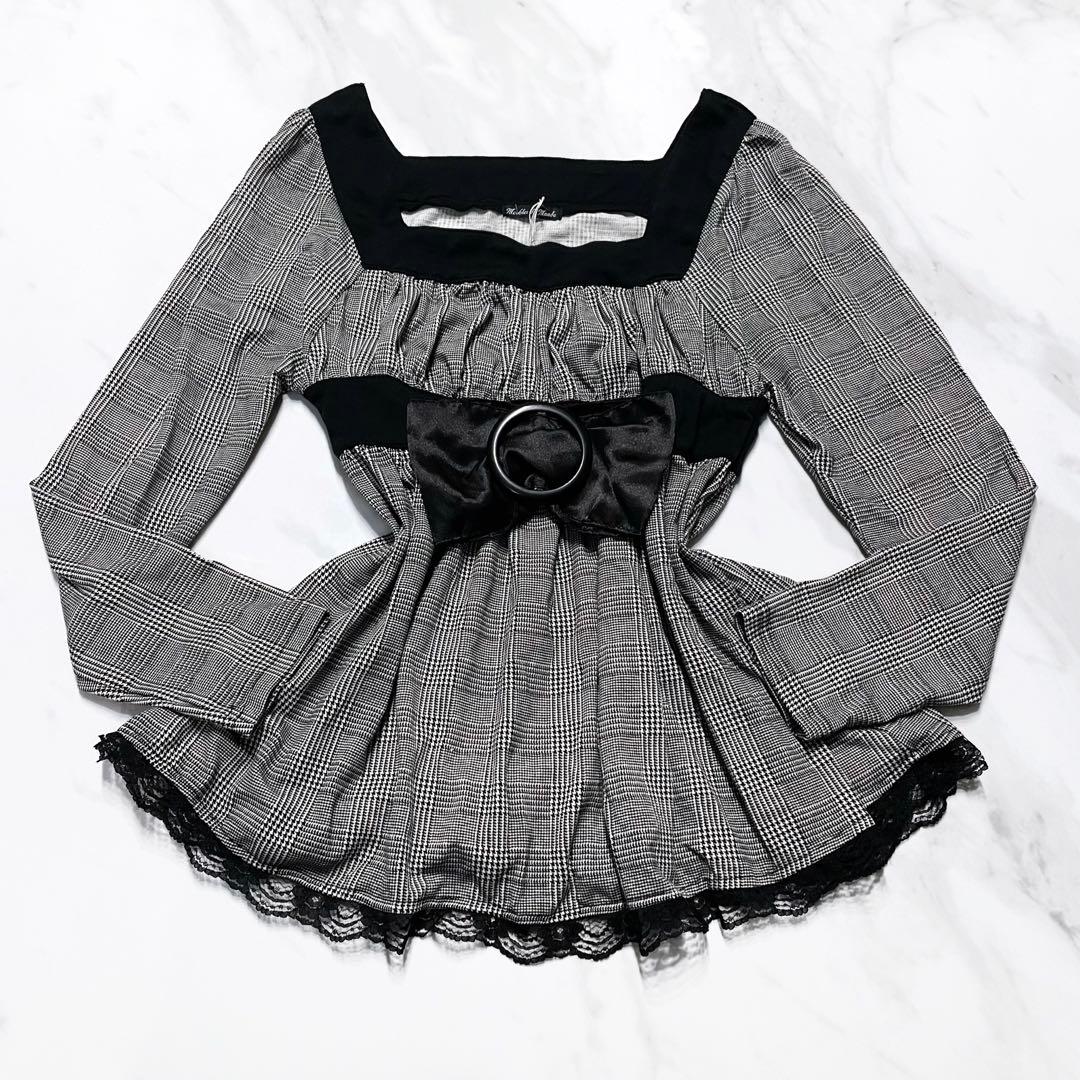 姫系♡平成ギャル リボンレースチュニック y2k 00s フェアリーグランジ