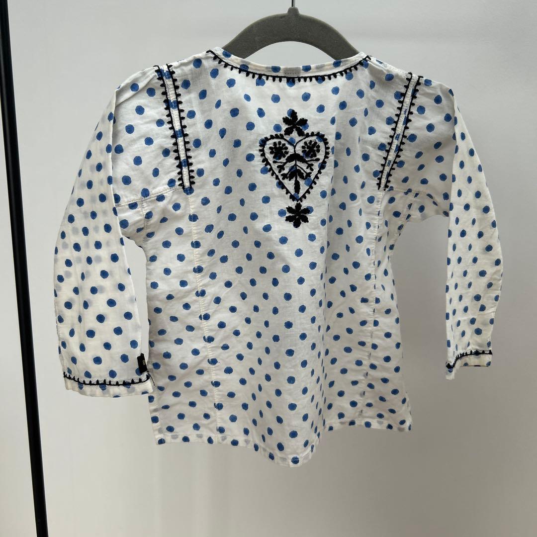 ボンジュールダイアリー bonjour diary ドット刺繍シャツ2y - メルカリ