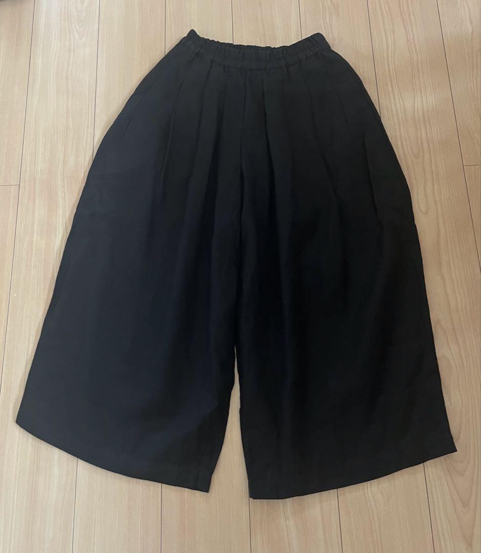 foglinenwork キナル 金子敦子さんコラボ ごきげんパンツ ブラック