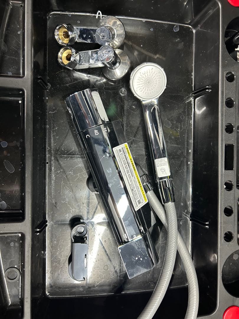 パナソニック　PK412GMサーモ付き水栓、シャワーセット　ユニットバスなどに 設置取り外し品 パナソニック 浴室用水栓 PK412GM ユニットバス用混合