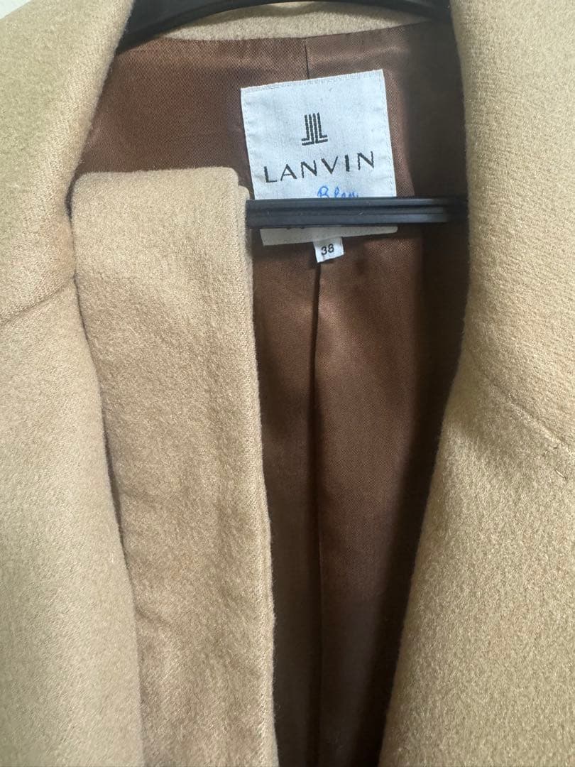 最高級カシミヤ100%】ランバンオンブルー ロングコート クリーニング済