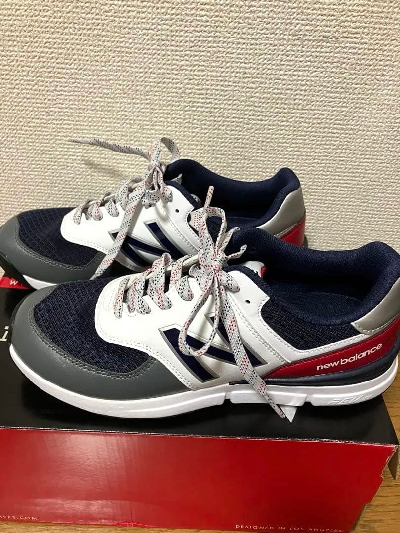 【未使用】New Balance996ゴルフシューズネイビー/レッド24.5cm New Balance golf ゴルフシューズ 24.5cm - メルカリ