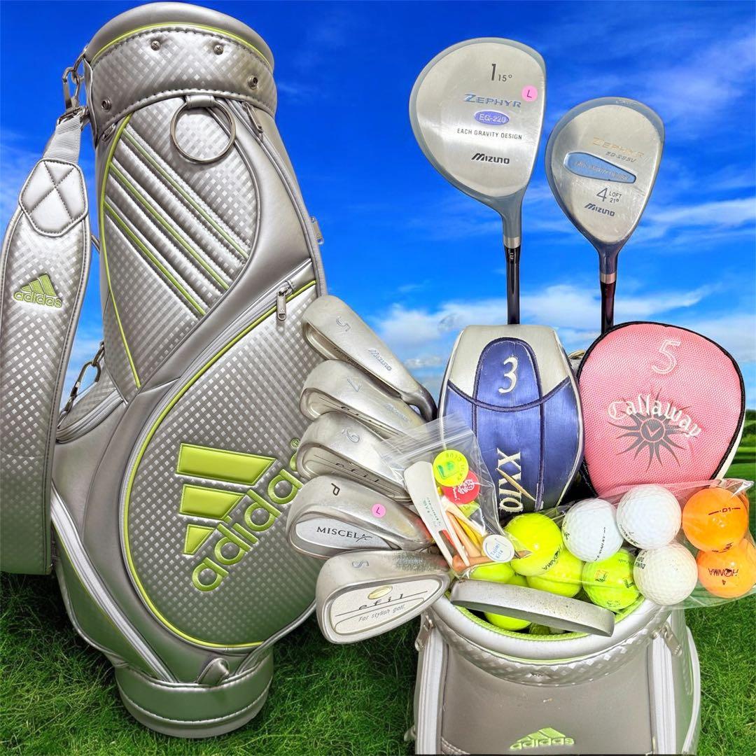 ミズノ エフィル 初心者 レディース ゴルフクラブセット ハーフセット