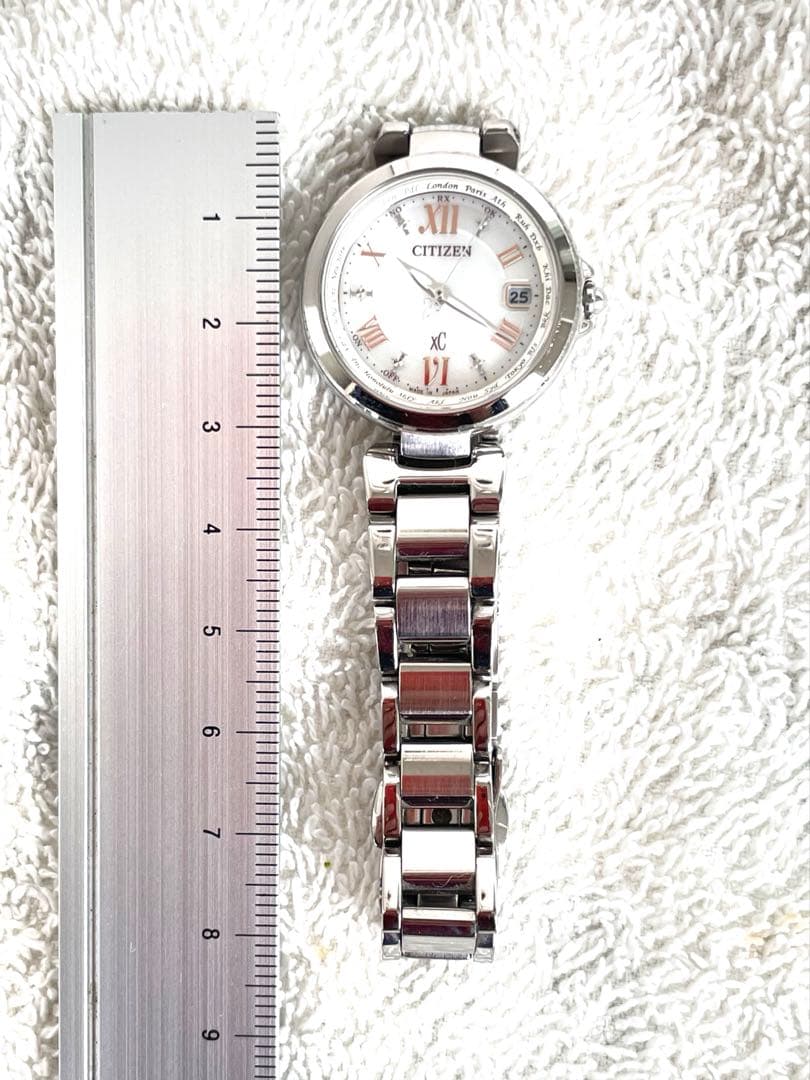 エミリン様専用美品❣xC電波ソーラーH240 ハッピーフライト 白文字盤