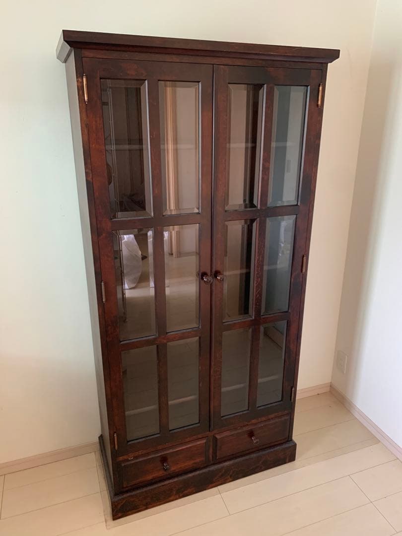 【zukari】高級書棚　民藝家具 楽天市場】定価77万 松本民芸家具 違い棚 欅 書棚 茶棚 飾り棚 ケヤキ