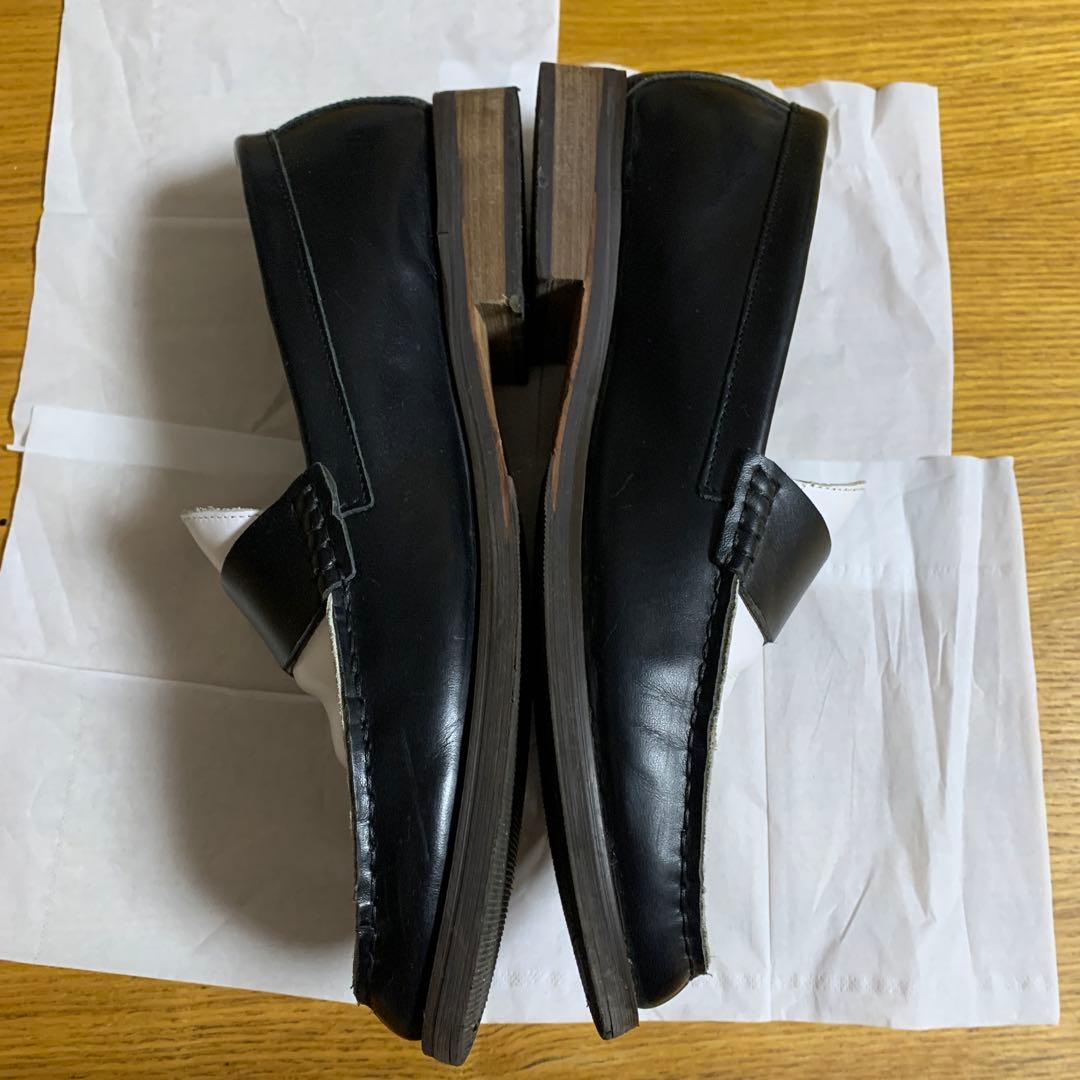 HARE 白黒ローファー 紫情事様専用 - メルカリ