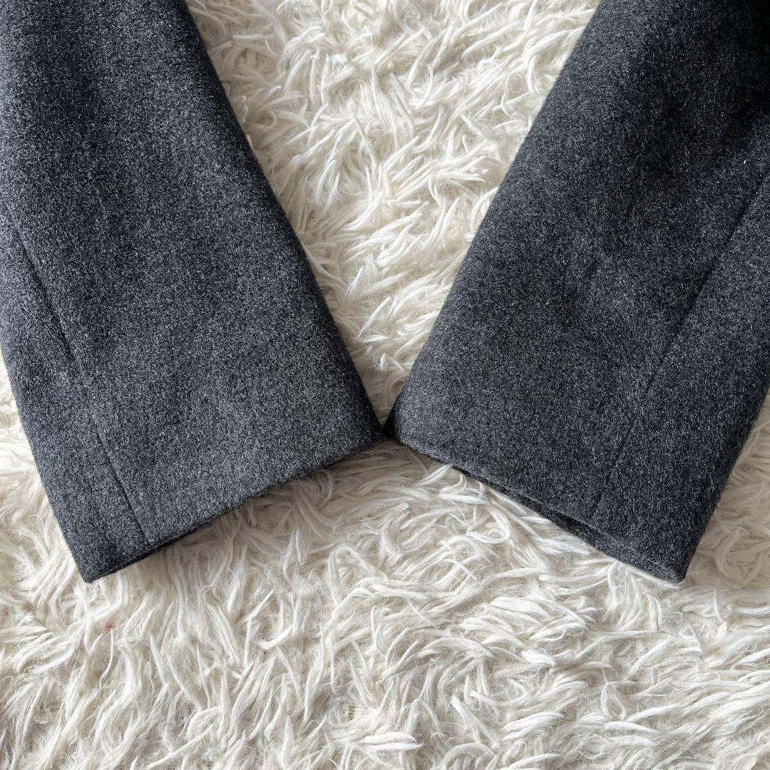 美品】マギー フォックスファー付 ウールコート アンゴラシルク混 9号