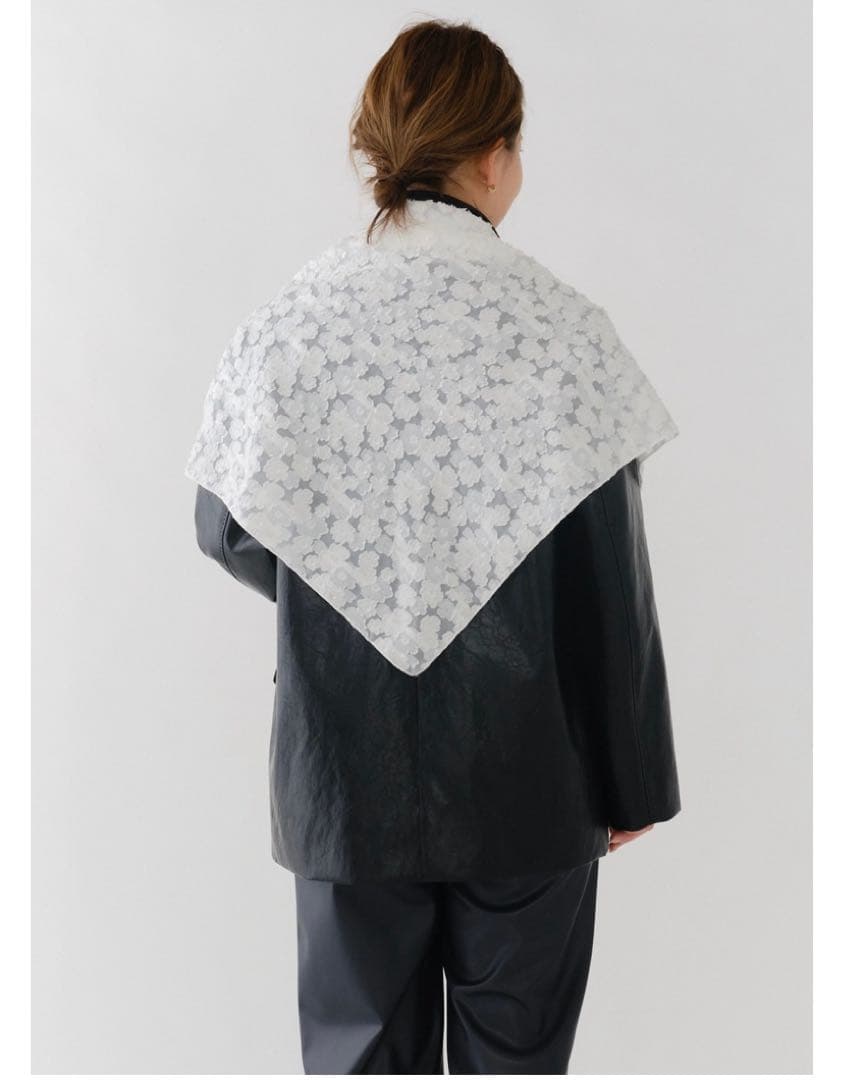 shirocon レースジャガードストール【2025AW】