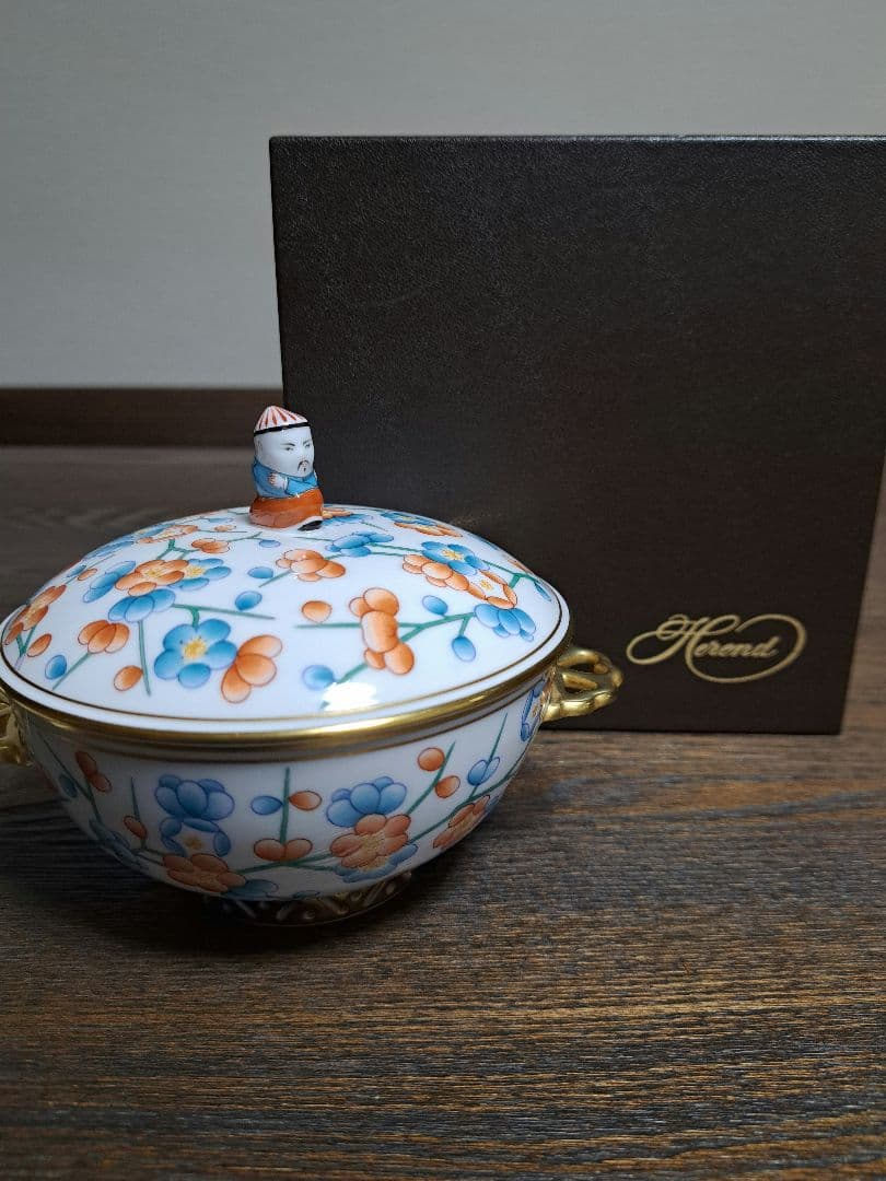 新品 ヘレンド 上海蓋つきカバードボール マンダリンボックス - メルカリ