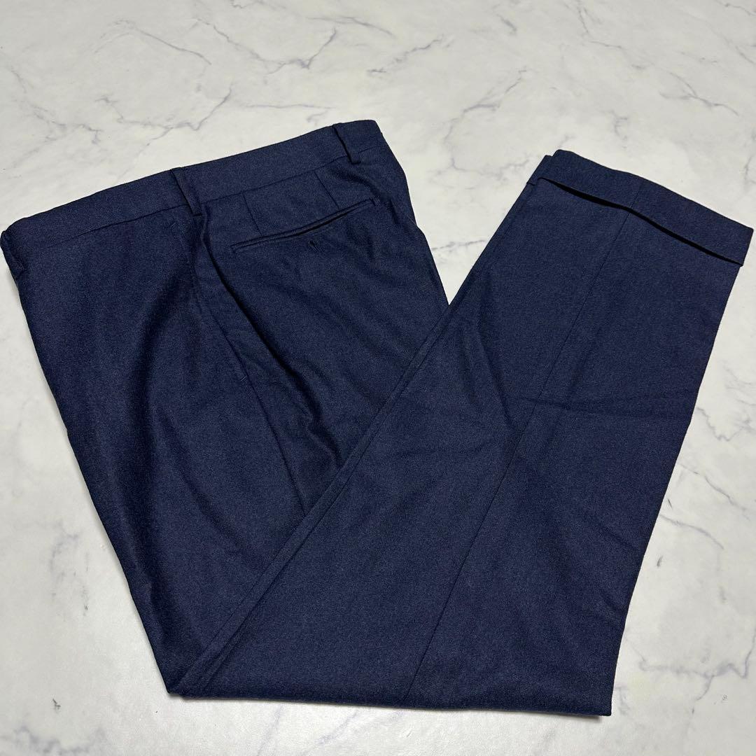 未使用級美品 ビームスエフ BEAMS F ネイビースーツ サキソニー 50