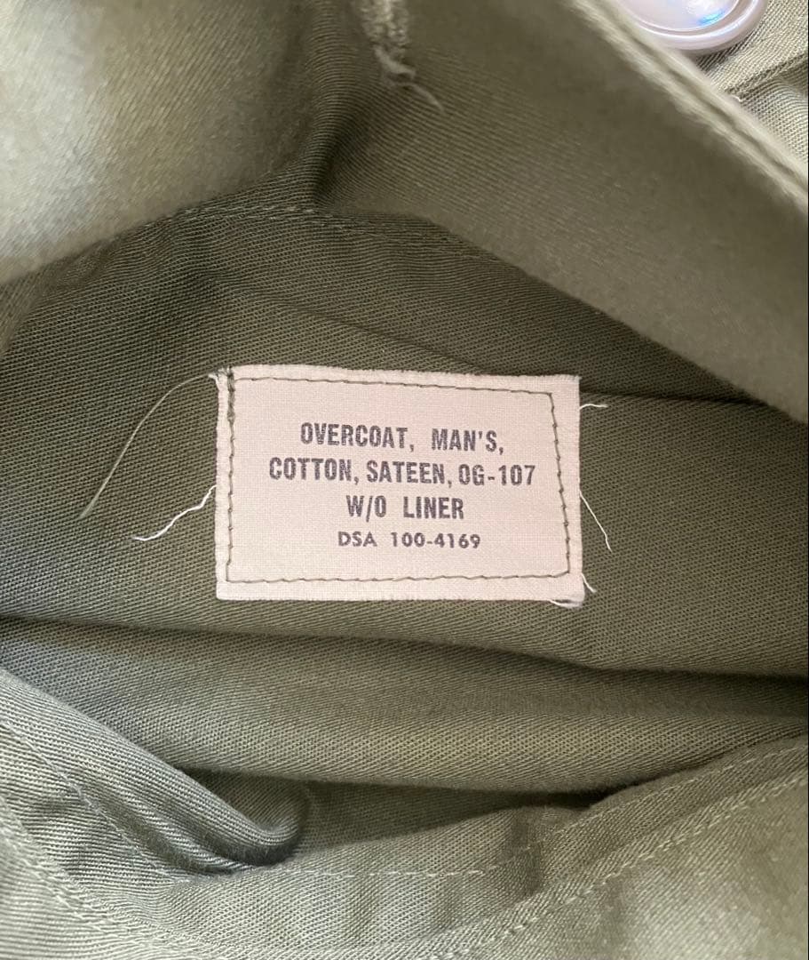 U.S.ARMY 50's 60's M-1950オーバーコート ★ライナー付き