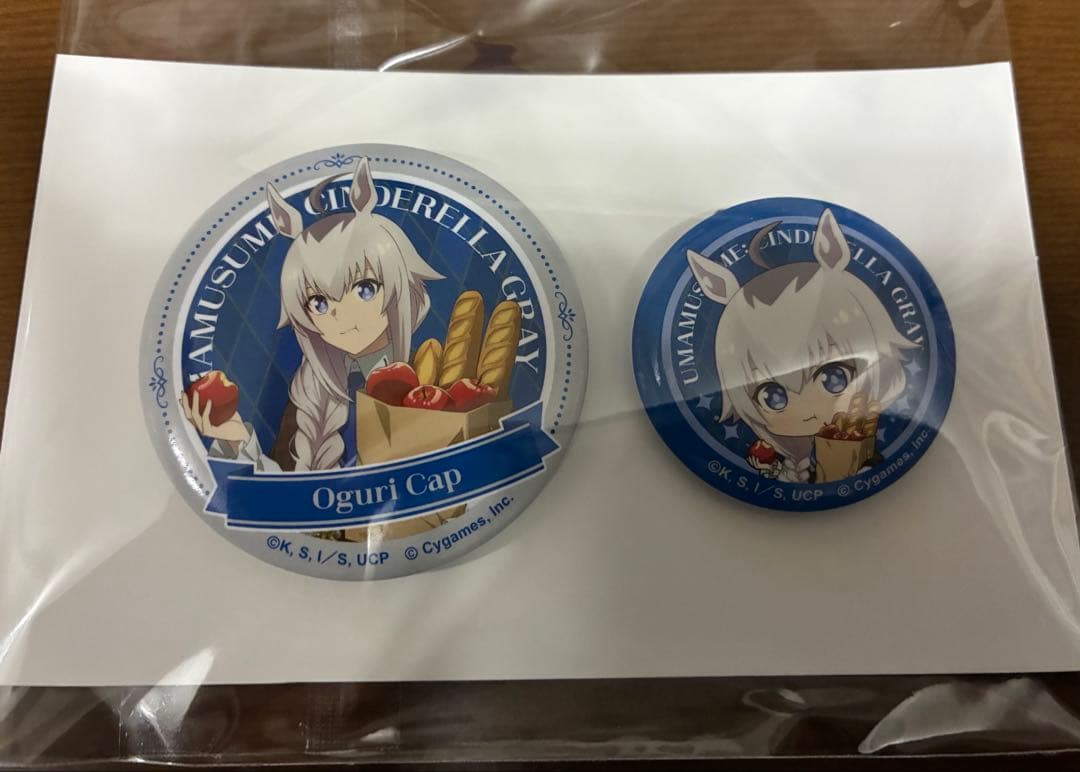 ウマ娘 シンデレラグレイ シングレ くじ 缶バッジ オグリキャップ