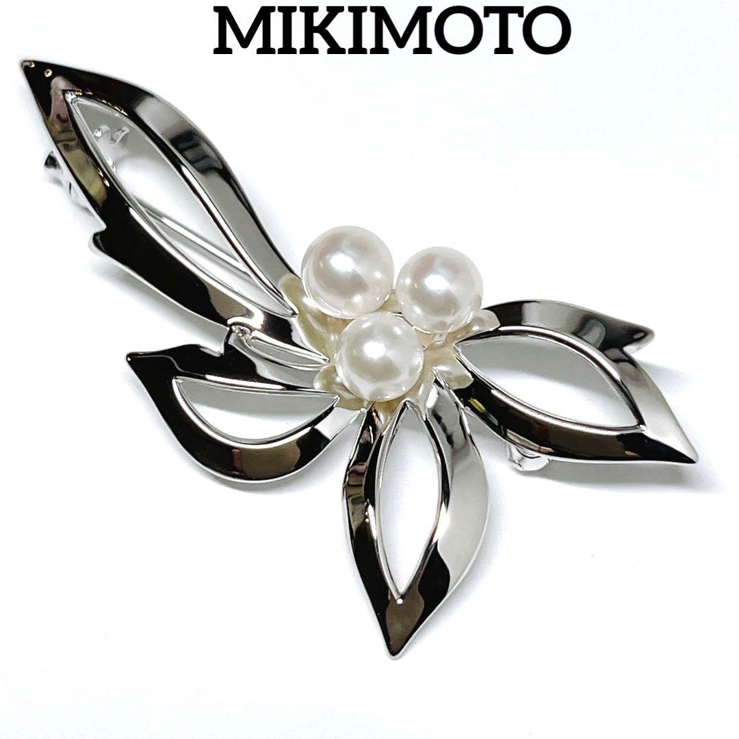 【未使用品】✨MIKIMOTO ミキモト パール　本真珠　ブローチ　NHK MIKIMOTO（ミキモト） パール 真珠 ブローチ K18イエローゴールド