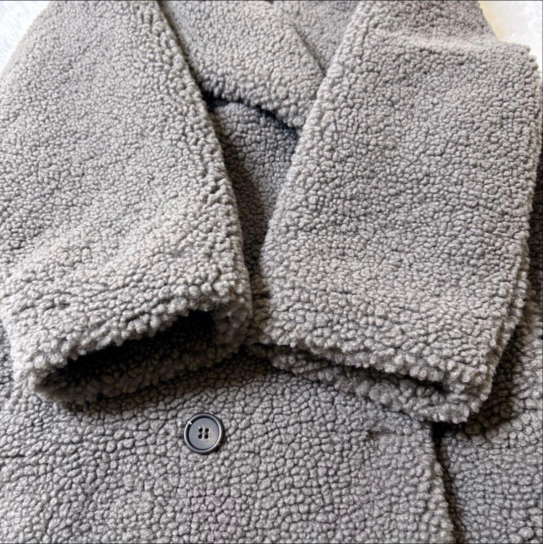 ✨美品✨ ZARA テディベアコート ダブル ロングコート L ボアコート