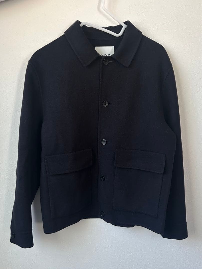 COS】ダブルフェイスウールジャケット コート - メルカリ