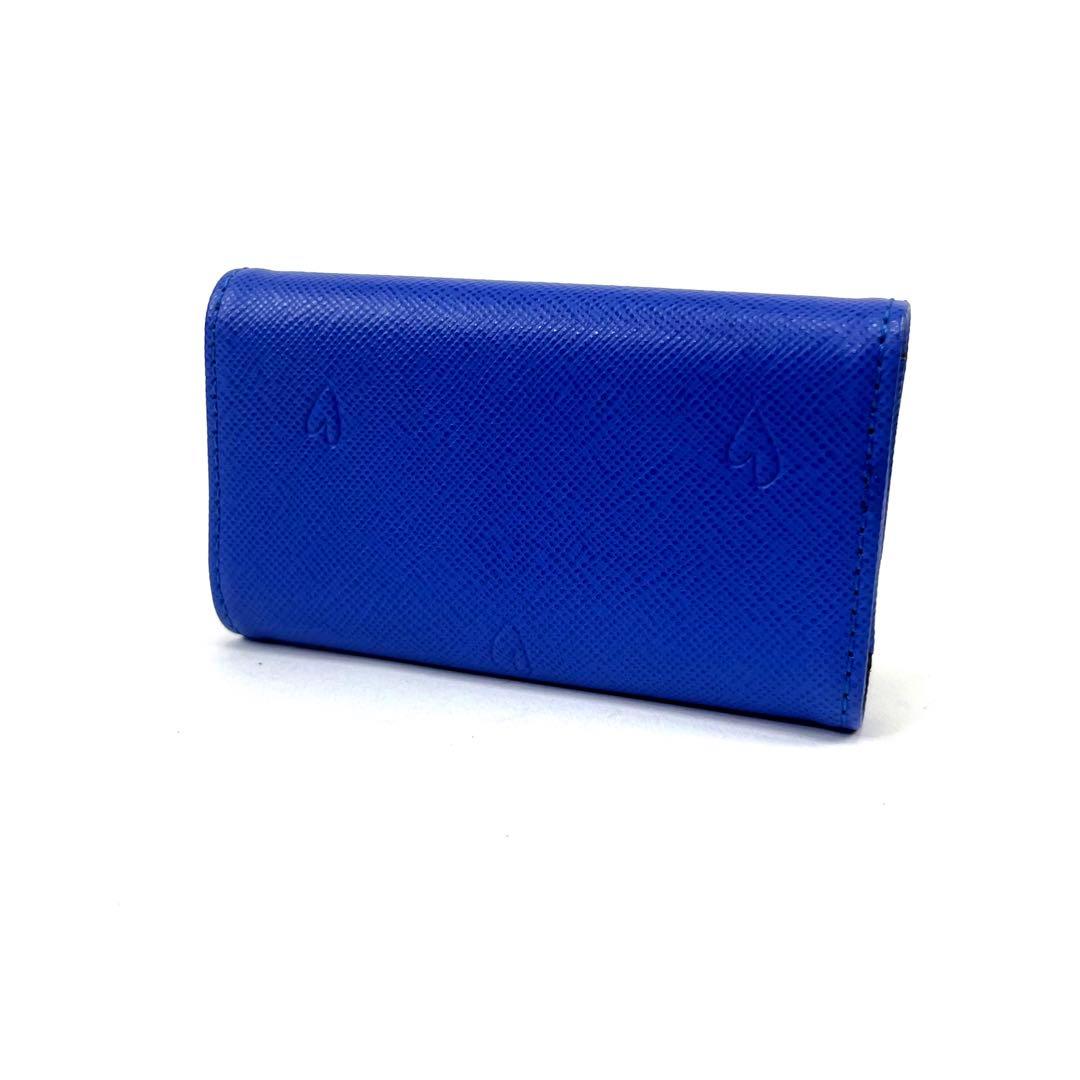 箱新品 レザー ポールスミス キーケース パスケース 青 30WD791 - メルカリ