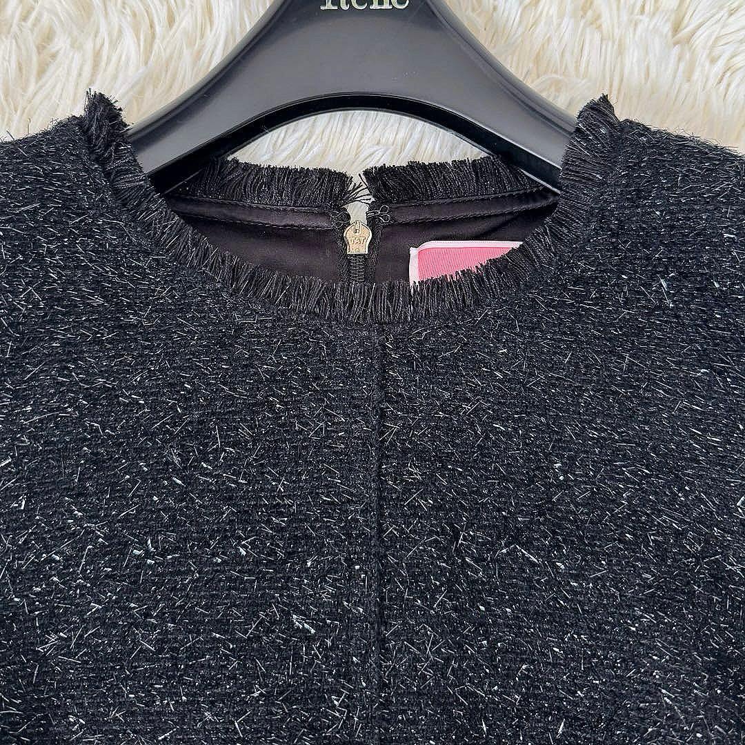 美品✨ケイトスペード ラメツイード 美シルエットドレス 0 ワンピース