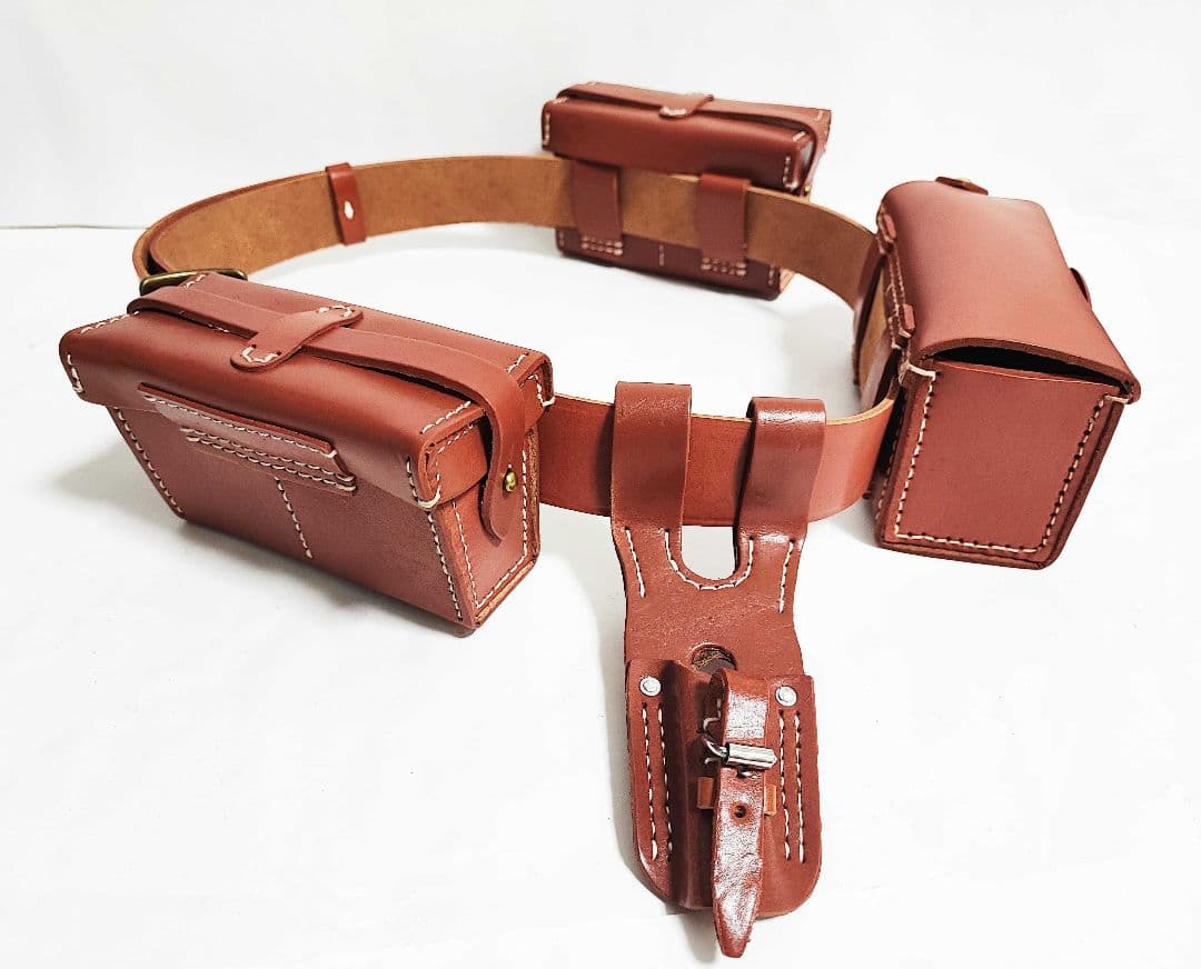 日本軍 ポーチ 剣刺 帯革 オイル 兵士 個人装備 セット 複製品