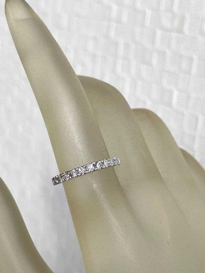 良質天然ダイヤモンド　0.50ct PT950 エタニティリング