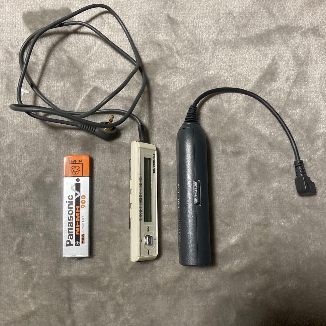 パナソニック MD ポータブルMDプレーヤー SJ-MJ100 シルバー 中古品