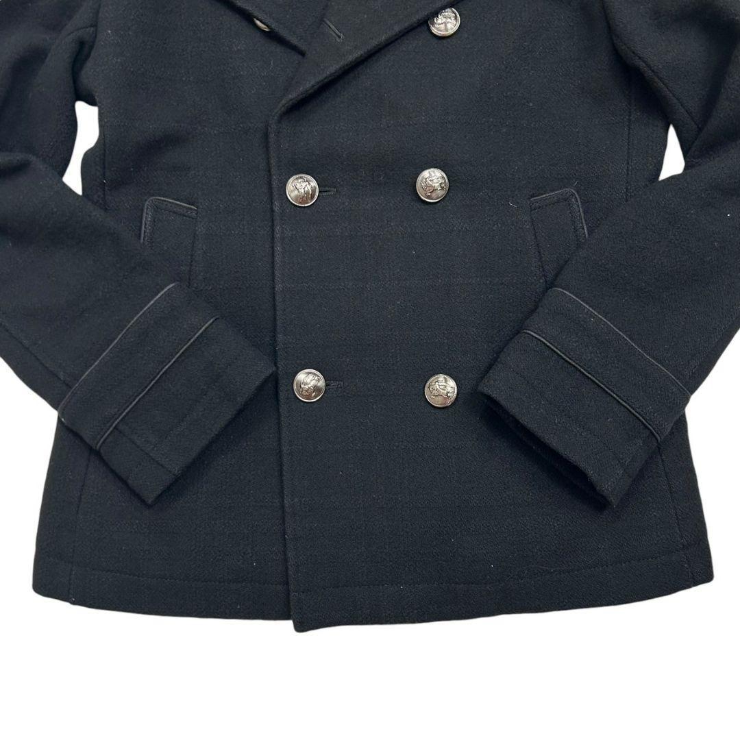 美品】 バーバリーブラックレーベル ナポレオンコート 銀ボタン ノバ