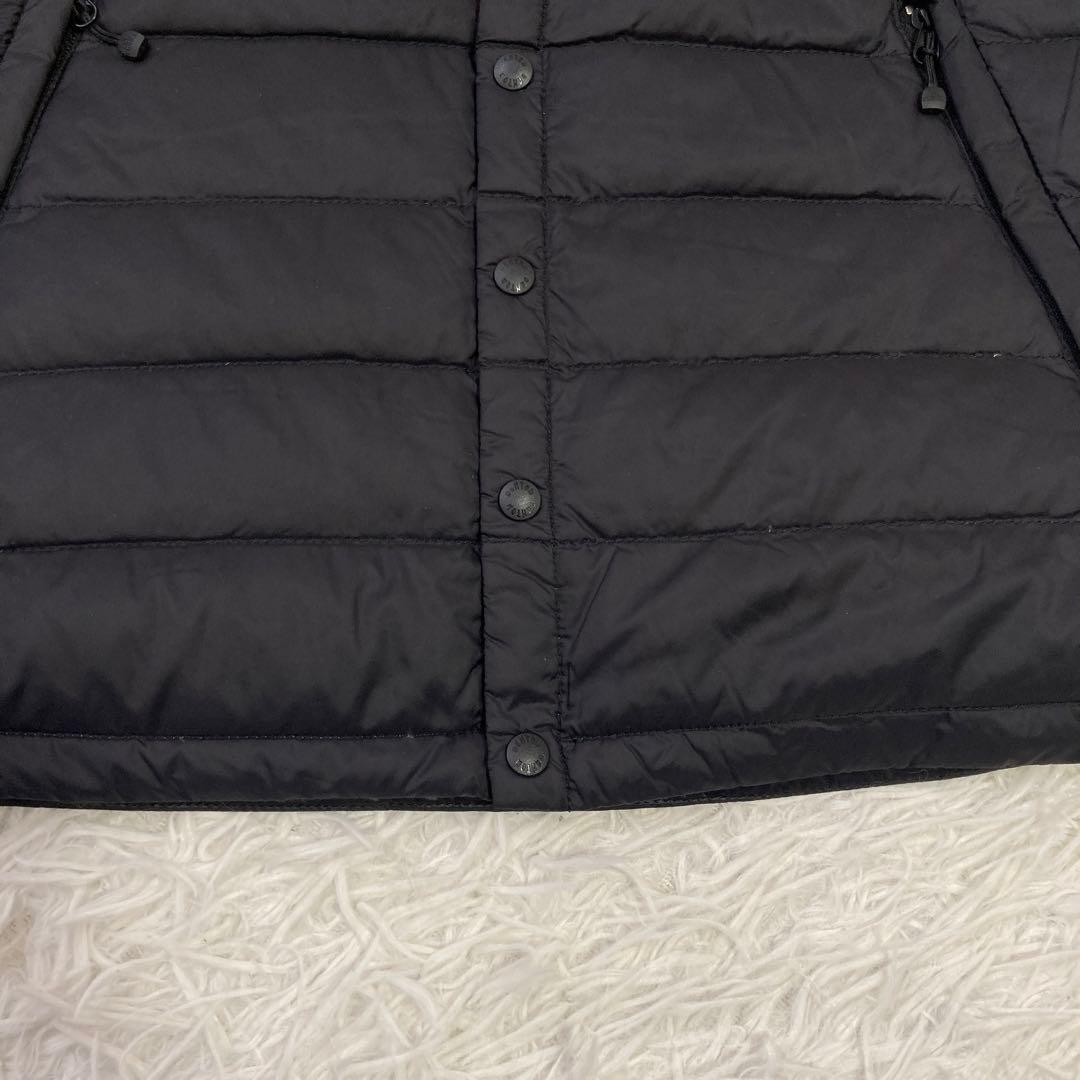 《良品》 DANTON ダウンベスト ブラック 34 着回し Ｖネック