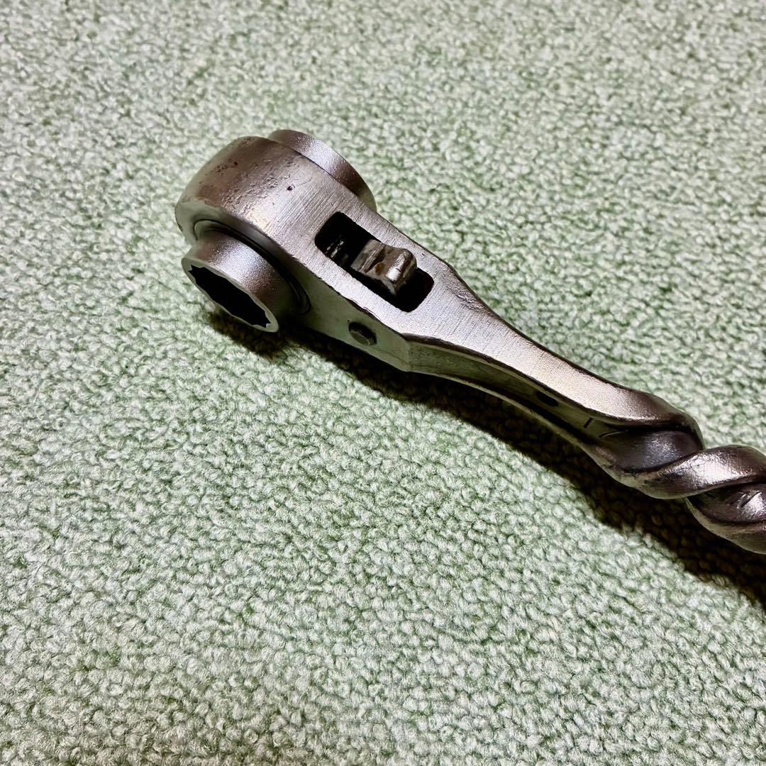 TOPシノラチェット17/21 4回ツイスト加工 鳶仕様ソケットダブルカット