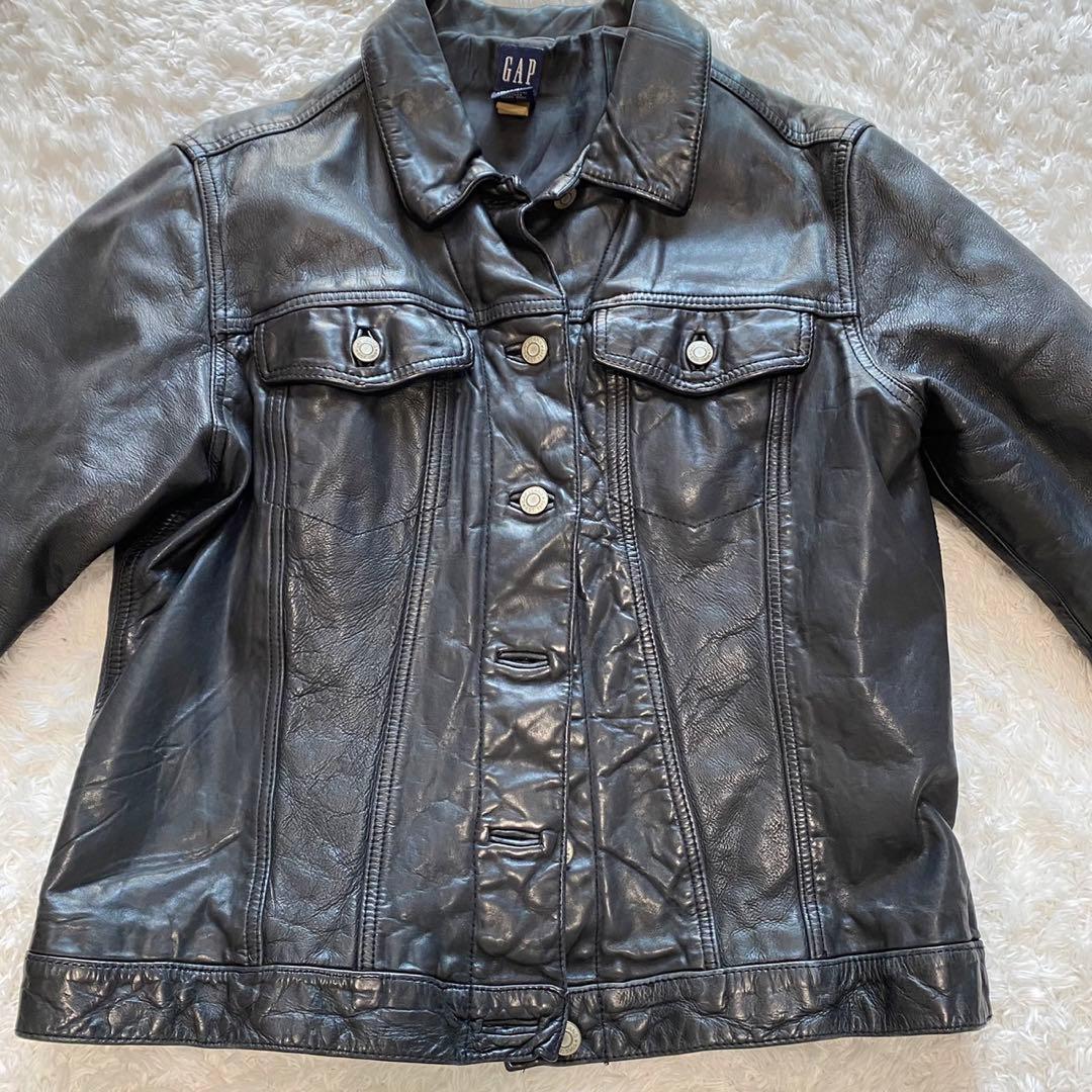 希少 オールドギャップ レザージャケット 3rd トラッカー Gジャン 90s