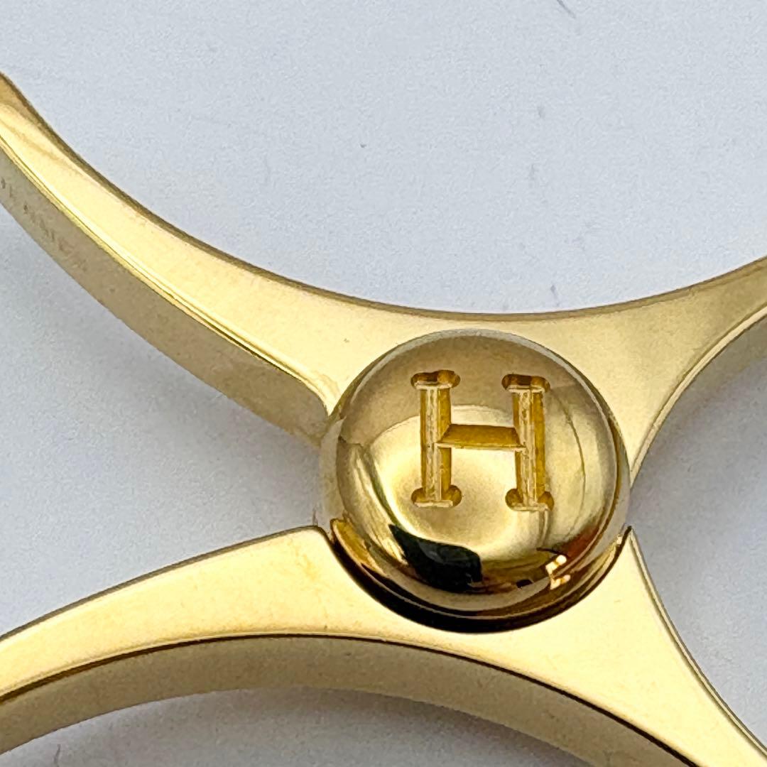HERMES エルメス グローブホルダー ゴールド 箱付き バッグチャーム