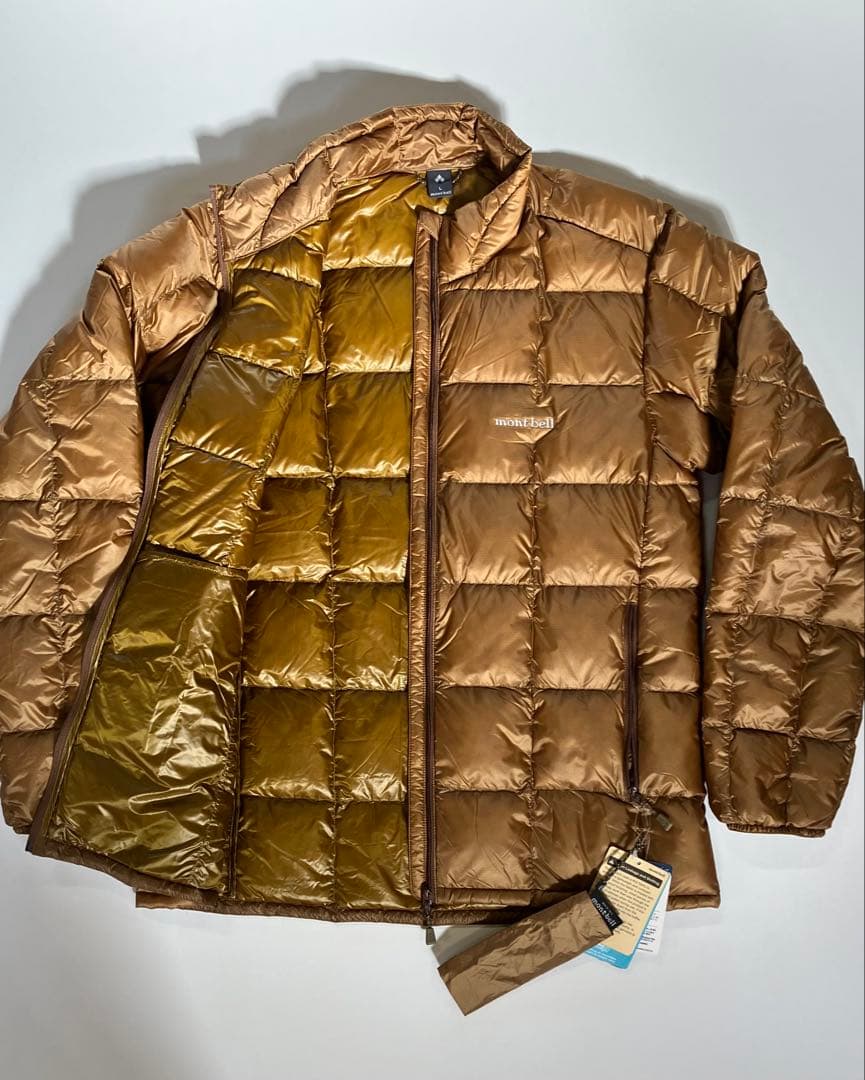 田中シェンさん着 モンベル mont-bell スペリオダウン ジャケット 茶L