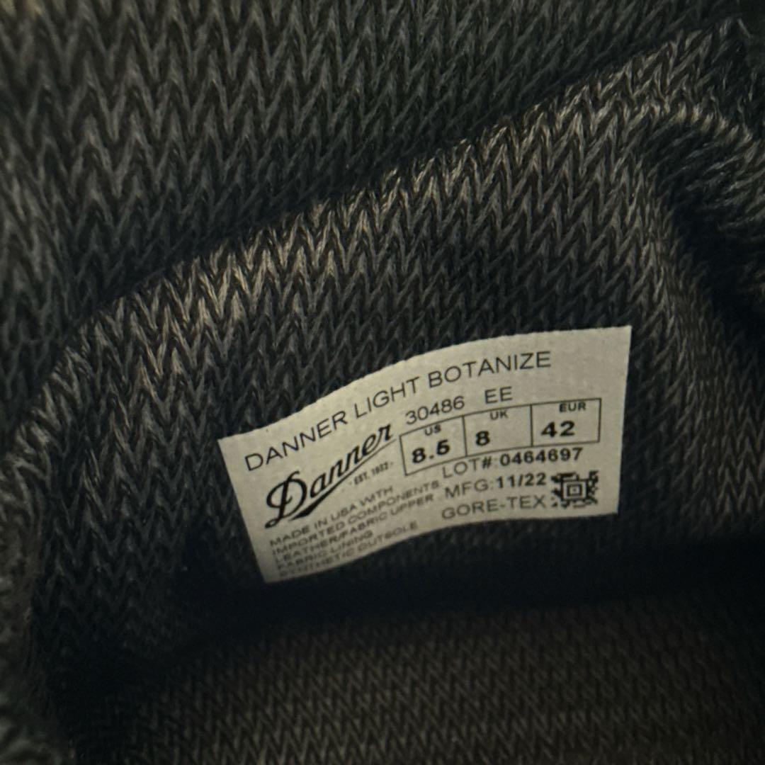 DANNER ダナーライト ボタナイズ 30486 フロントジップ8.5EE - メルカリ