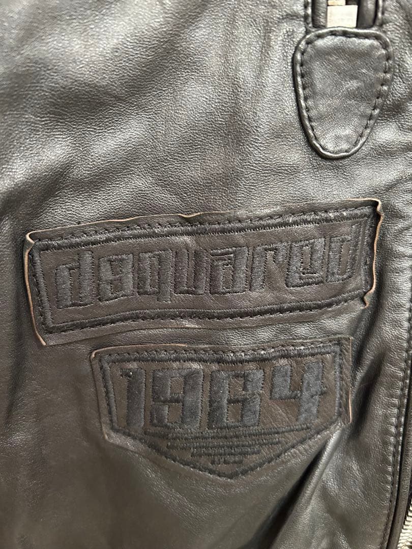 テンさん専用 DSQUARED2 ブラック革ツナギ - メルカリ