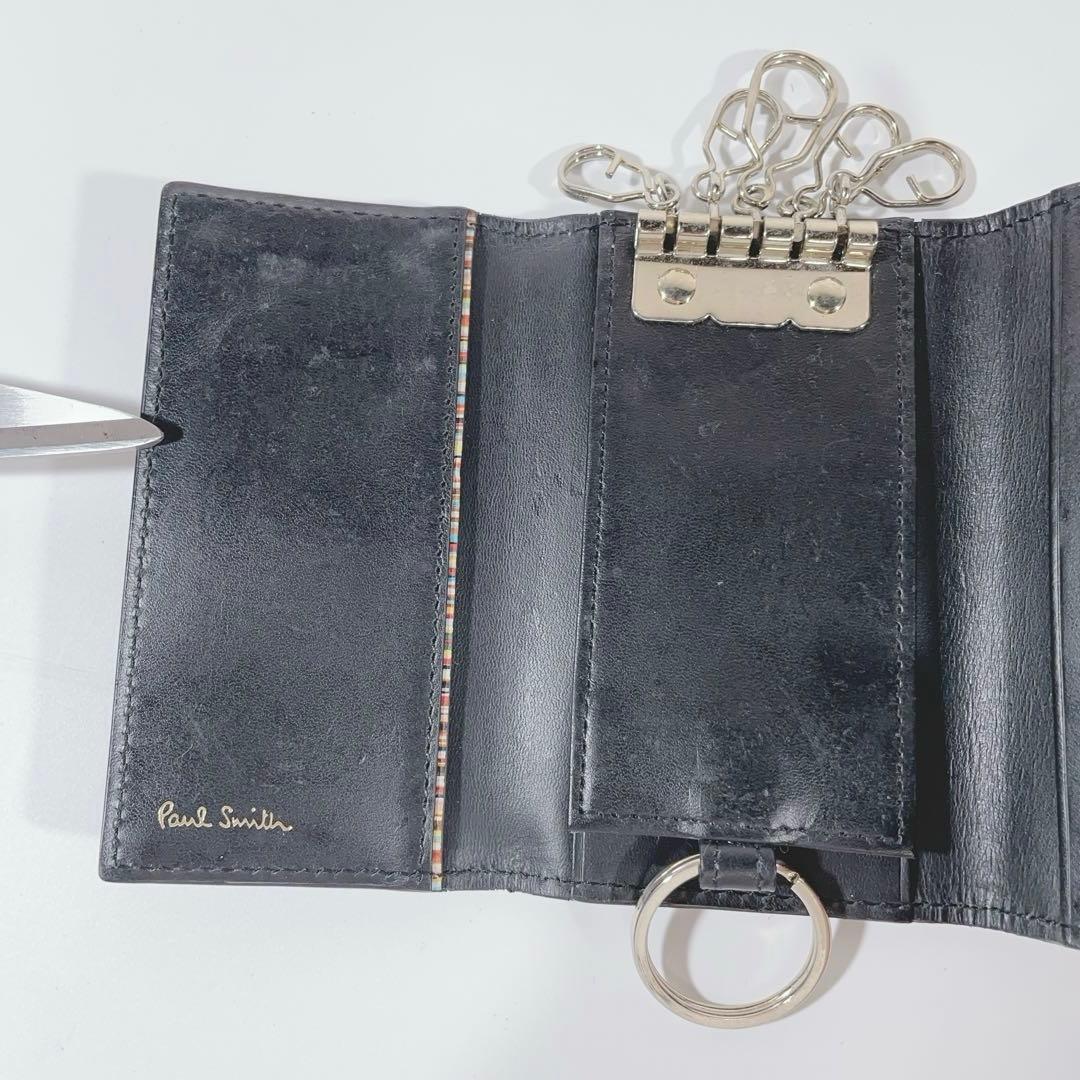 ポールスミス PaulSmith キーケース ウサギ ブラック レザー 5連