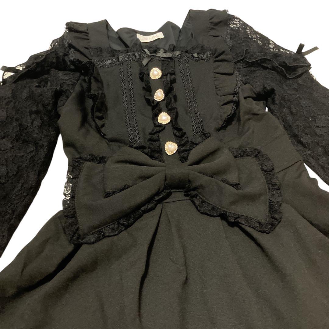 訳あり特価！】リズリサLIZ LISAティアラリボンティアードワンピース