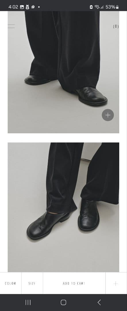 新品未使用 TODAYFUL スライドレザーシューズ スリッポン 黒×ブルー38